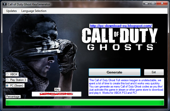 Call Of Duty: Ghosts CRACK-ONLY [Skidrow] [Zertop] Key Generator